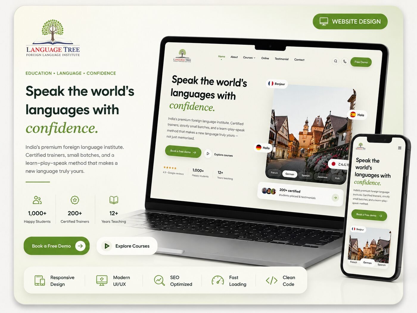 Language Tree website