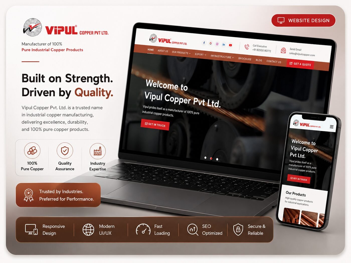Vipul Copper website